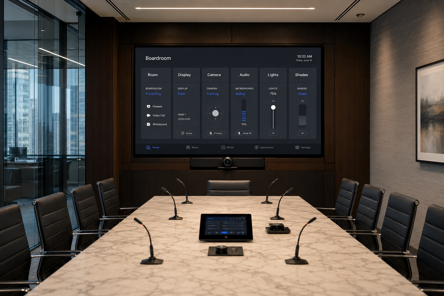 Corporate office AV and networking